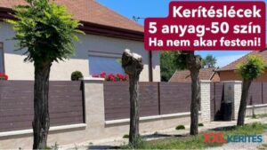 A tartós lemez kerítés elemek az XXL kerítés kínálatában